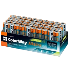СolorWay Alkaline Power лужні AAA (40шт) colour box Батарейки