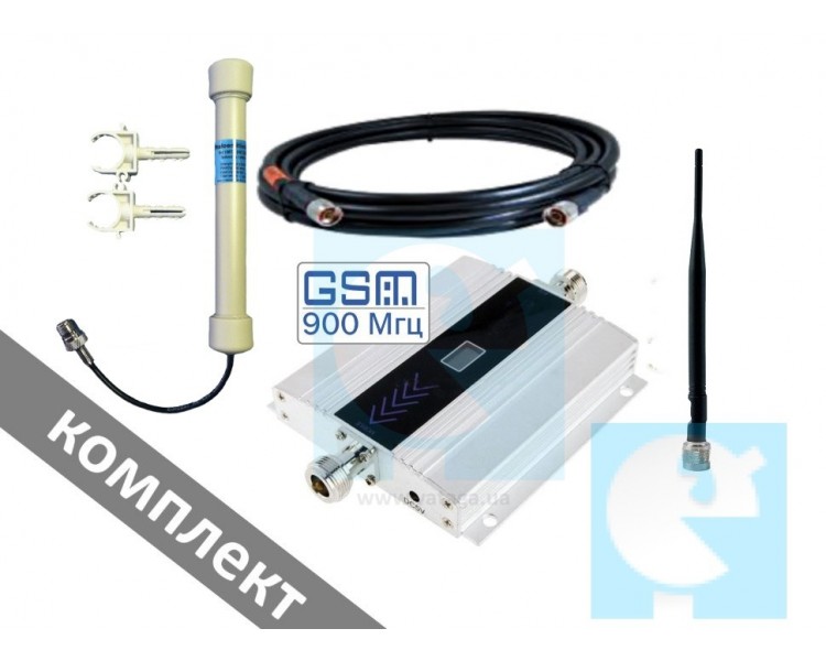 Бюджетный комплект GSM репитер GS900 на кабеле RG-6