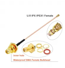 Пигтейл IPX U.fl длиной RG178 SMA female Waterproof