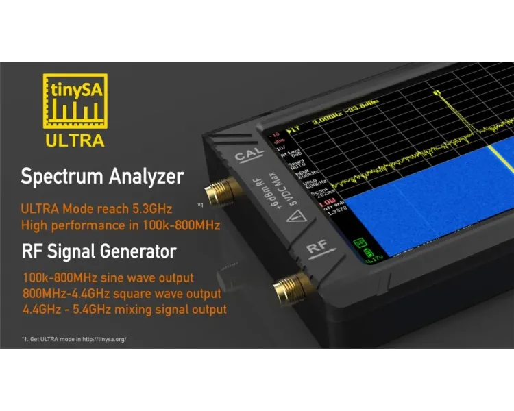 Анализатор спектру tinySA ULTRA