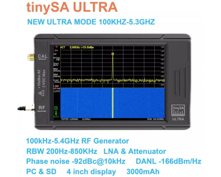 Аналізатор спектра tinySA ULTRA
