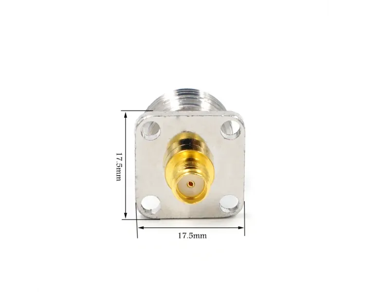 Переходник N-female - SMA-female, фланець 4 отвори