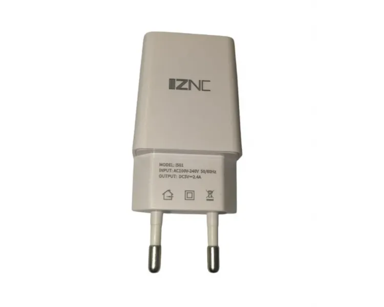 Зарядное устройство IZNC-i501 5В 2.4A с разъемом USB