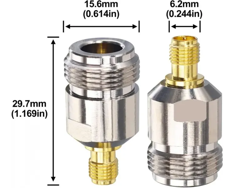 Перехідник RP-SMA female - N female