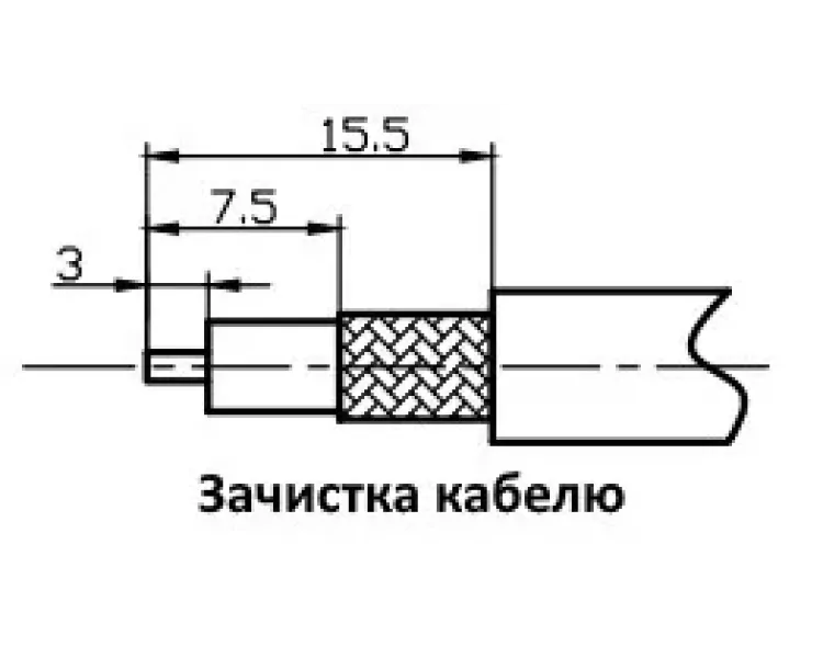 N-male RG-58 MyCell N-male RG-58 MyCell