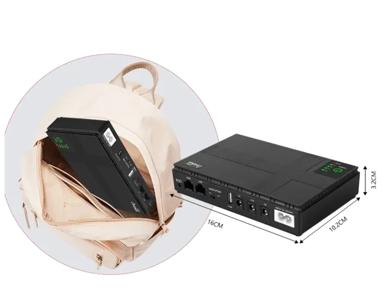 PowerBank для роутерів 5/9/12 Вольт PoE 8800 мАг