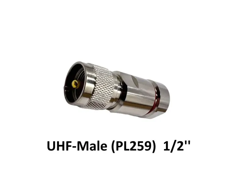 Разъем UHF-Male (PL259) на кабель 1/2