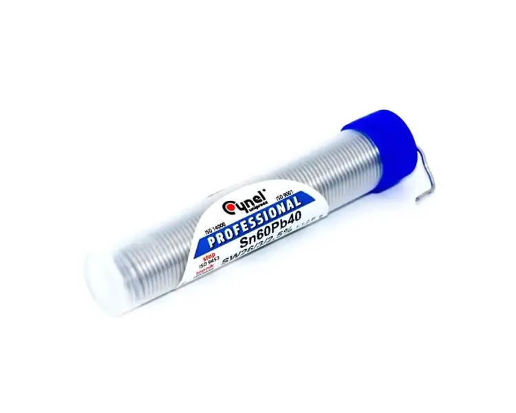 Припій із флюсом Cynel Sn60Pb40 1 мм 10 гр