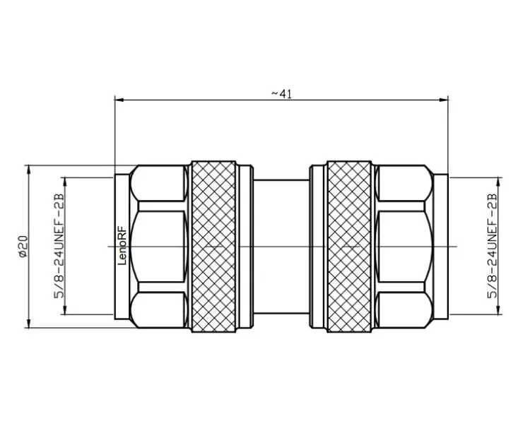 Адаптер ВЧ N male - N male MyCell