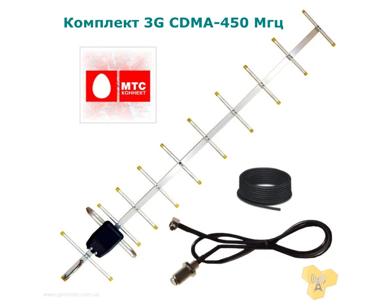 Антенный комплект МТС Коннект CDMA 450 17 Дб 20 метров