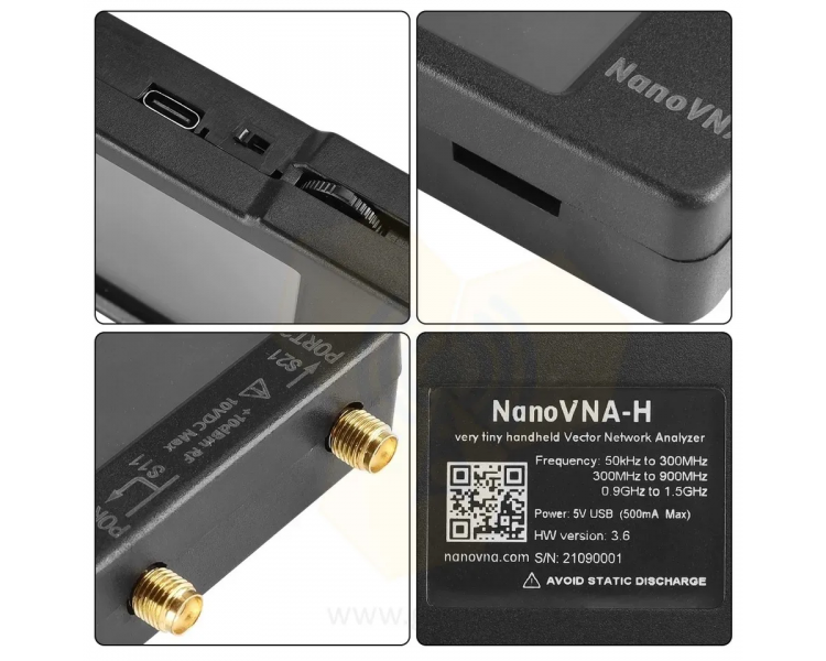 Векторный анализатор сети NanoVNA-H, 2,8 дюйма, 50 кГц-1,5 ГГц, MF HF VHF UHF