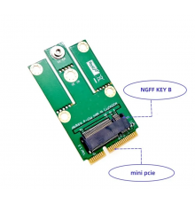 Адаптер M.2 на Mini PCIE с слотом для SIM-карт 3G/4G