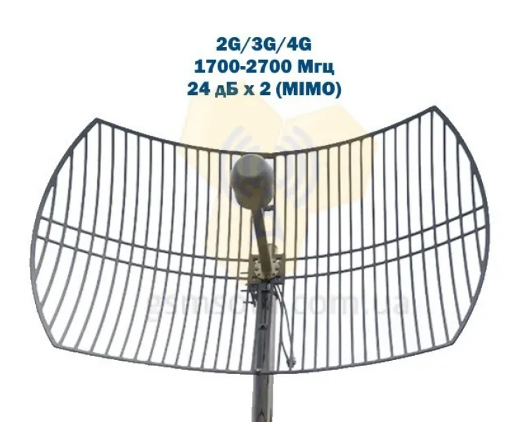 Параболічна 2G /3G /4G сітчаста антена PGA9 /1700-2700 24 MIMO