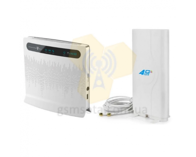 4G 3G WiFi роутер Huawei B593 + комнатная MIMO антенная