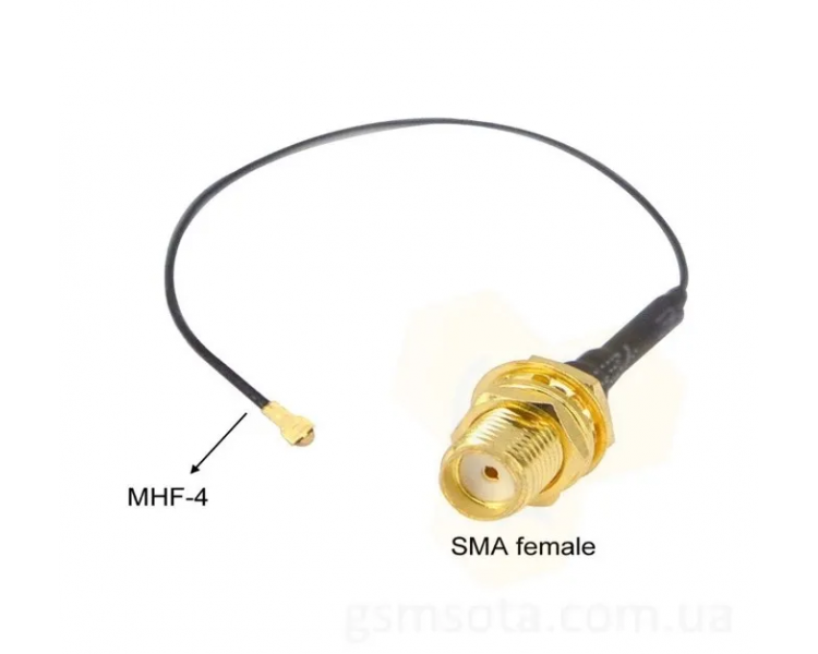 Пігтейл MHF4 завдовжки 15 см SMA female