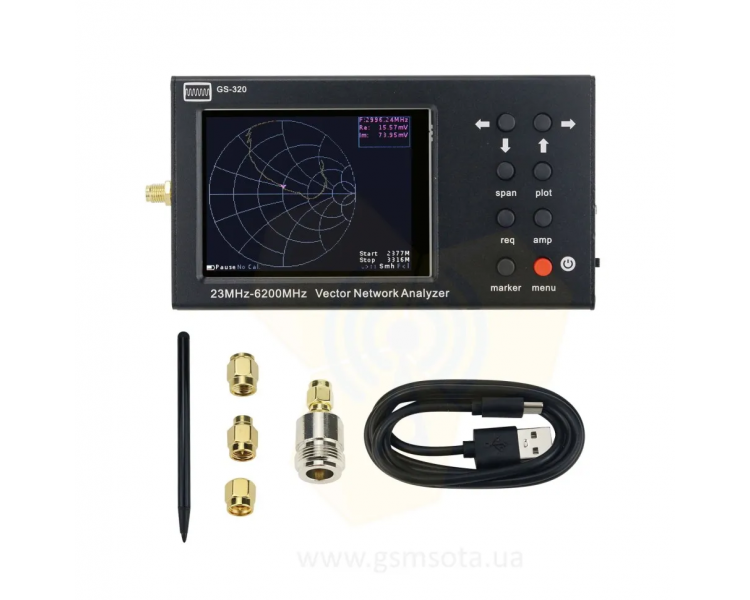 Портативний векторний аналізатор ланцюгів GS-320 VR 23-6200 КСВ метр