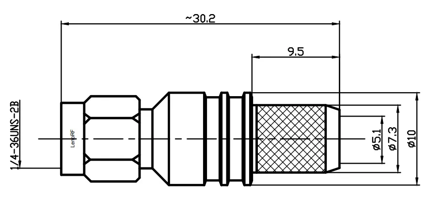 RP-SMA-male конектор MyCell